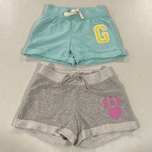 2 Pairs Gap Girls Cotton Shorts.